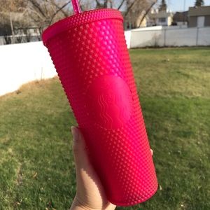 Starbucks Ruby Barbie Pink Jelly Studded Cup Venti Tumbler